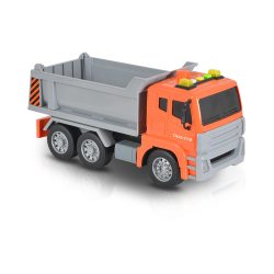MONI dömper hangokkal, fényekkel 1:12 méret 30cm NARANCS/SZÜRKE