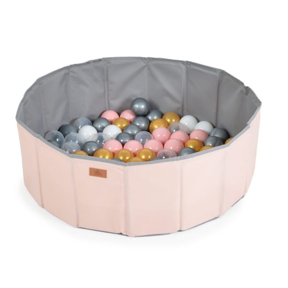 LABDAMEDENCE összecsukható 80cm +90db 7cms labda PINK