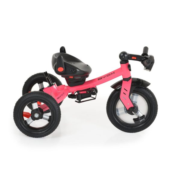 BYOX Tornado szülőkaros tricikli 25kg ig 360f forgatható pink