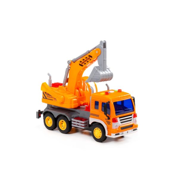 Polesie Toys  exkavátoros teherautó City SÁRGA