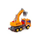 Polesie Toys  exkavátoros teherautó City SÁRGA