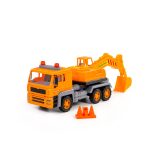Polesie EXCAVATOR 2in1 teherautó és homlokrakodó NARANCS