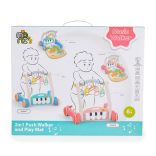 MONI MUSIC WALKER 2in1 járássegítő+játszószőnyeg KÉK