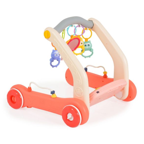 MONI MUSIC WALKER 2in1 járássegítő+játszószőnyeg PINK