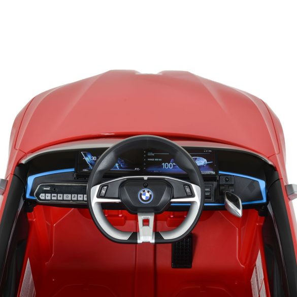 BO BMW i4 elektromos kisautó 2motor, 115cm, 30kg-ig PIROS