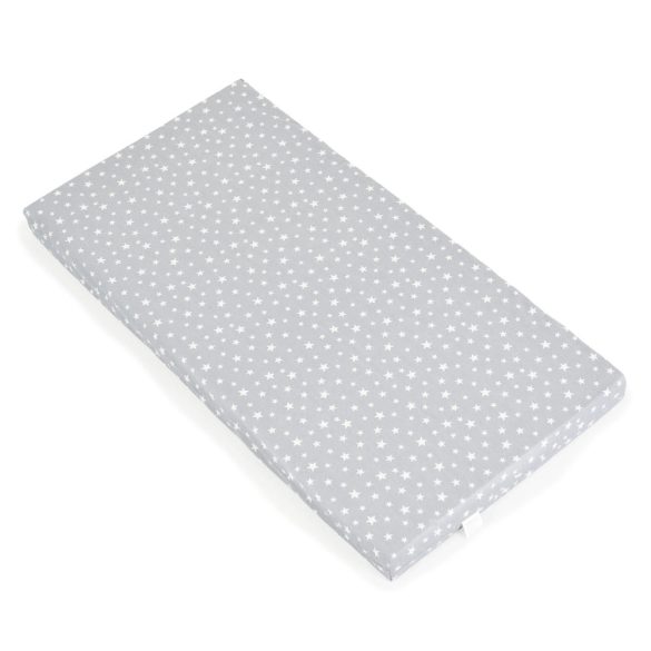 CLASSICO szivacsmatrac 9cm 120x60cm textil huzat SZÜRKE csillagos