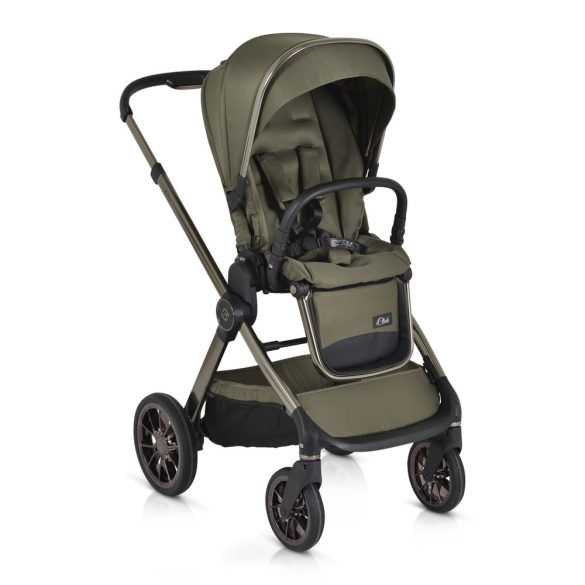 iCLICK Babakocsi 2in1 szett 22kg, aluminium váz, fordítható ülés, autom. csukható ZÖLD