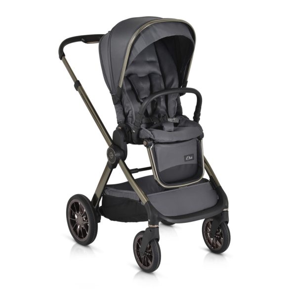 iCLICK Babakocsi 2in1 szett 22kg, aluminium váz, fordítható ülés, autom. csukható SZÜRKE