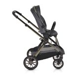 iCLICK Babakocsi 2in1 szett 22kg, aluminium váz, fordítható ülés, autom. csukható SZÜRKE