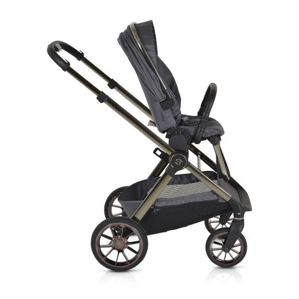 iCLICK Babakocsi 2in1 szett 22kg, aluminium váz, fordítható ülés, autom. csukható SZÜRKE