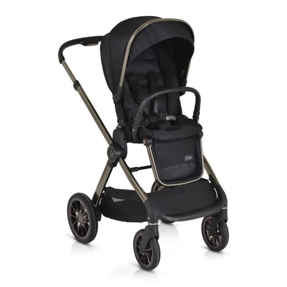 iCLICK Babakocsi 2in1 szett 22kg, aluminium váz, fordítható ülés, autom. csukható FEKETE