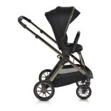 iCLICK Babakocsi 2in1 szett 22kg, aluminium váz, fordítható ülés, autom. csukható FEKETE