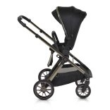iCLICK Babakocsi 2in1 szett 22kg, aluminium váz, fordítható ülés, autom. csukható FEKETE