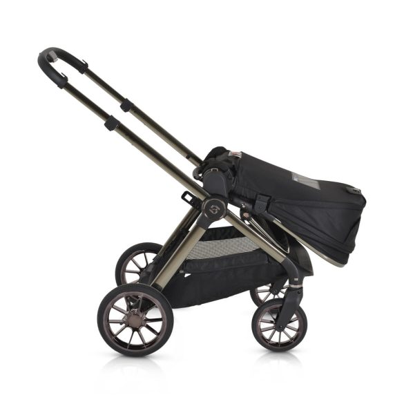iCLICK Babakocsi 2in1 szett 22kg, aluminium váz, fordítható ülés, autom. csukható FEKETE