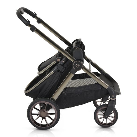 iCLICK Babakocsi 2in1 szett 22kg, aluminium váz, fordítható ülés, autom. csukható FEKETE