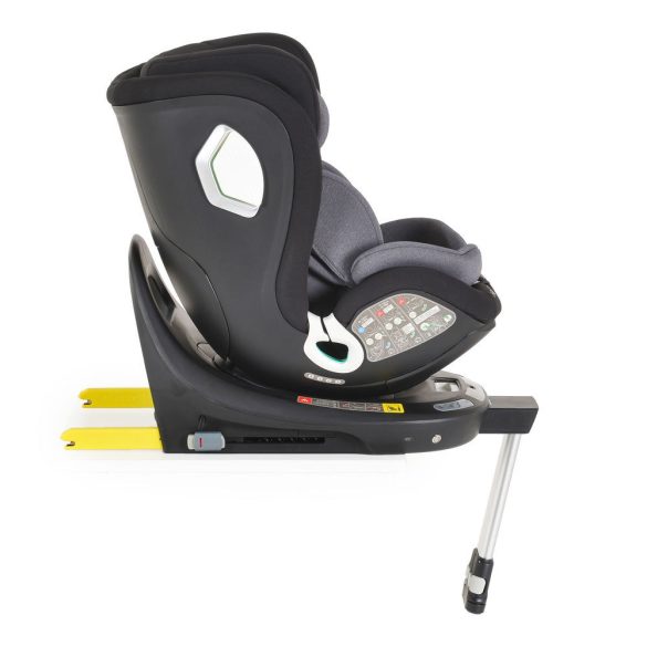 I-SMART autós ülés 40-150cm, I-SIZE támasztóláb, oldalvédelem, ISOFIX, okosgomb SZÜRKE