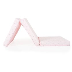 MIRAGE összecsukható 6cm szivacsmatrac textil huzat 120x60cm RÓZSASZÍN