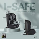ISAFE autósülés ISIZE és ISOFIX ülésemelővé alakítható 76-150cm KÉK