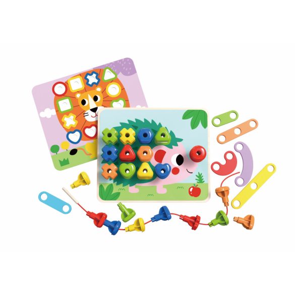 Tooky Toy fűzöcske szivárvány/süni