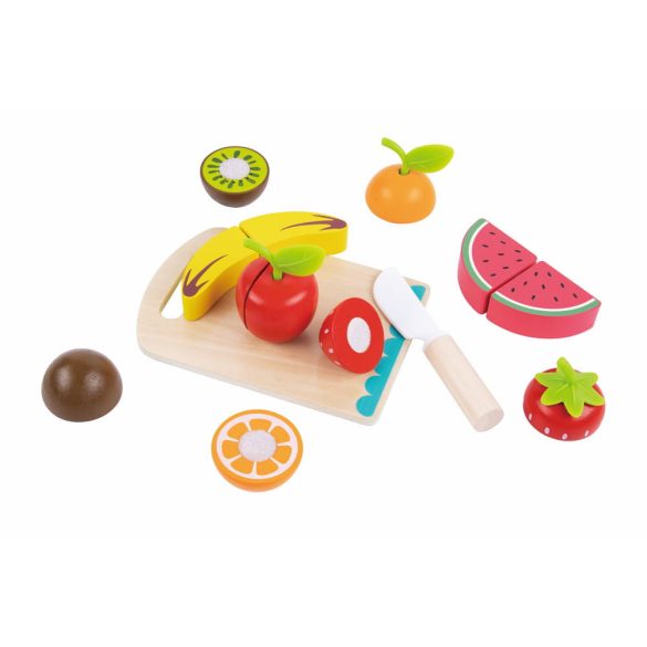 Tooky Toy fa vágódeszka GYÜMÖLCSÖK