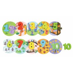 TOOKY fapuzzle számos 10 dbos