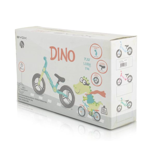 DINO futóbicikli ZÖLD