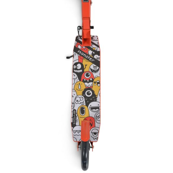 MONSTER roller 2 nagy kerekű, acélváz, 100 kg, 84-97cm-ig állítható PIROS
