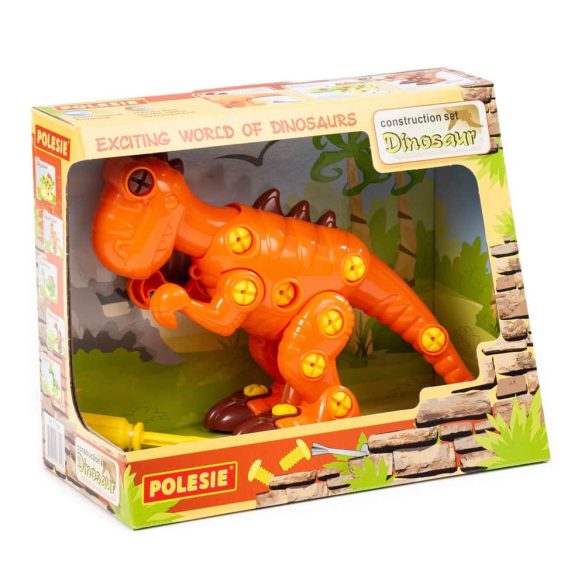 Műanyag játék tyrannoszaurusz szétszedhető