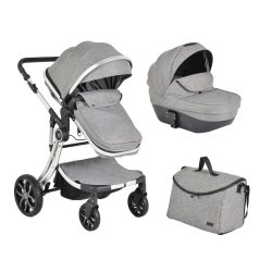 Polly 2in1 babakocsi SZETT:sport+mózes+ kistáska SZÜRKE