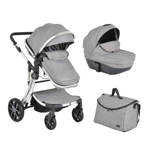 Polly 2in1 babakocsi SZETT:sport+mózes+ kistáska SZÜRKE