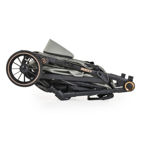 BUGGY babakocsi lapracsukható, nagy kerekek, könnyű ZÖLD