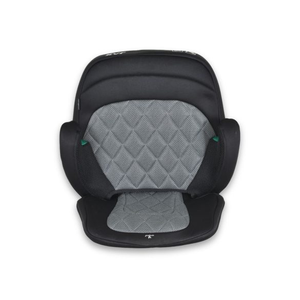 JAX autós ülésmagasító háttámlával 125-150cm rögzítő hevederrel, ISOFIX SZÜRKE