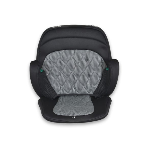 JAX autós ülésmagasító háttámlával 125-150cm rögzítő hevederrel, ISOFIX SZÜRKE