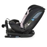 GRAVITY I-size autós ülés 40-150cm, SPS, forgatható talp, pamut huzat PINK