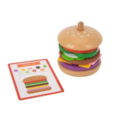 TOOKY Toy fa hamburger készítő szett