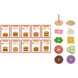TOOKY Toy fa hamburger készítő szett