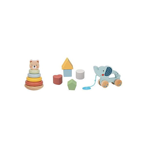 Tooky toy 3in1 készségfejlesztő doboz formabedobóval