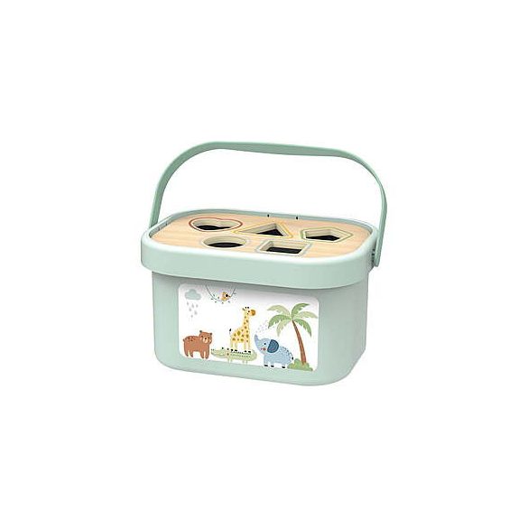 Tooky toy 3in1 készségfejlesztő doboz formabedobóval