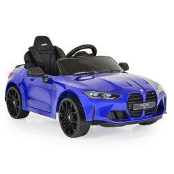 BO BMW M4 elektromos kisautó 2motor, 110cm, 30kg-ig KÉK