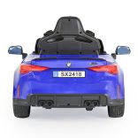 BO BMW M4 elektromos kisautó 2motor, 110cm, 30kg-ig KÉK