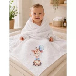 Tetra kifogó - fürdőlepedő 140x140cmcm Zsiráf