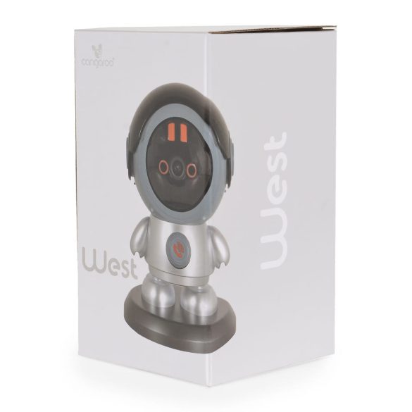 WEST bébiőr, kamera, 3.0Mp, wifis, 4G, babaforma SZÜRKE/kék