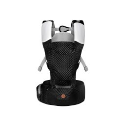 MISTRAL bébi hordozó 3 poziciós, ergonomikus, hálós FEKETE