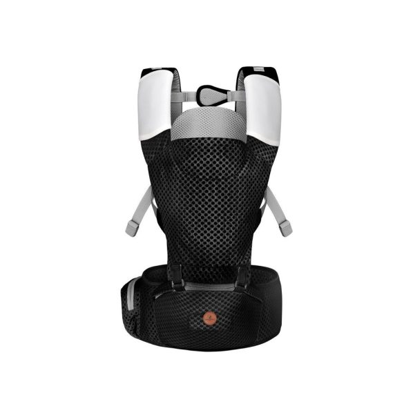 MISTRAL bébi hordozó 3 poziciós, ergonomikus, hálós FEKETE
