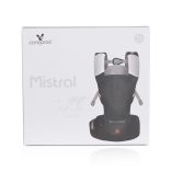 MISTRAL bébi hordozó 3 poziciós, ergonomikus, hálós FEKETE
