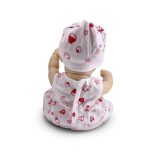 BABA 30cm újszülött macival PINK