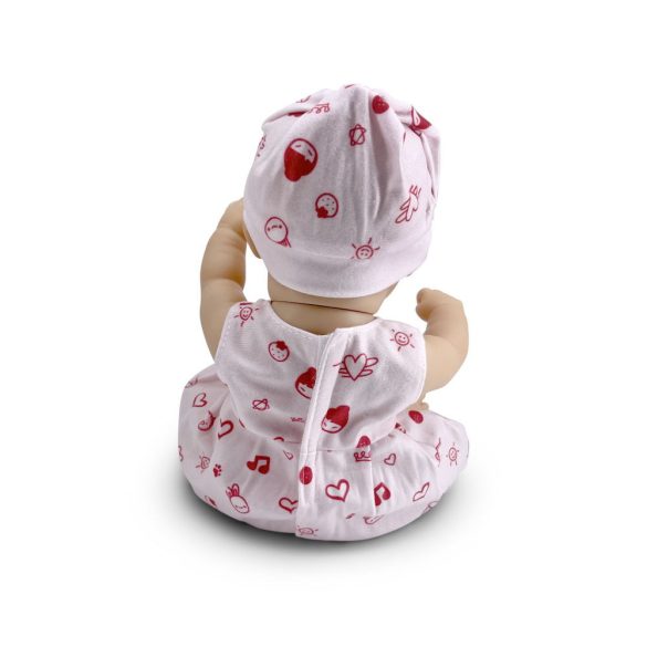 BABA 30cm újszülött macival PINK
