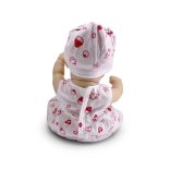 BABA 30cm újszülött macival PINK