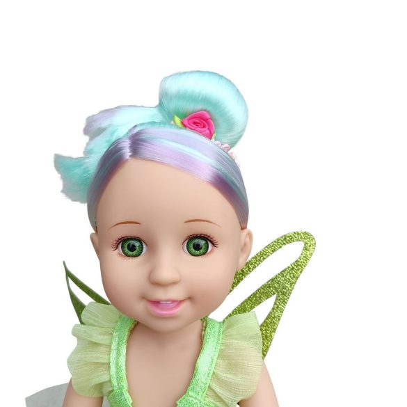 BABA 38cm hajasbaba tündér ZÖLD