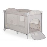 MONI Sleepy összecsukható luxus utazóágy 2 szint+pelenkázó+ játék SZÜRKE
